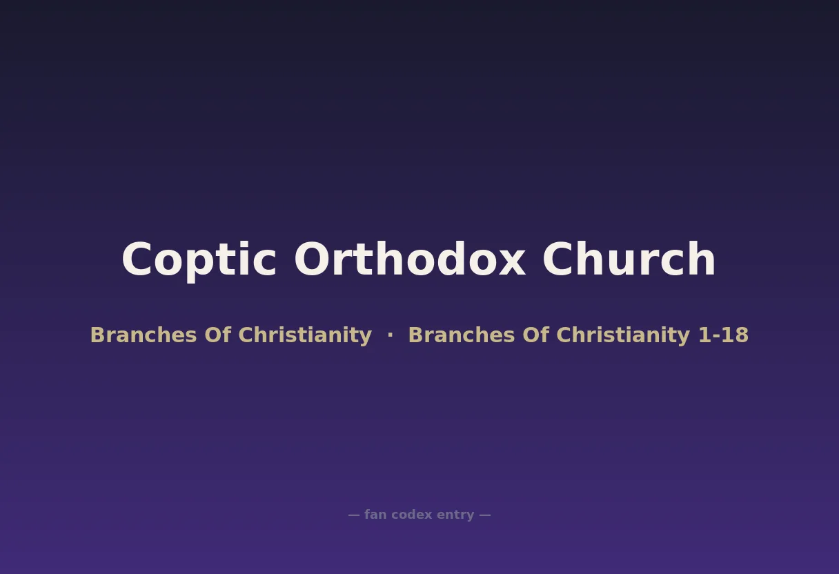 Coptic Orthodox Church