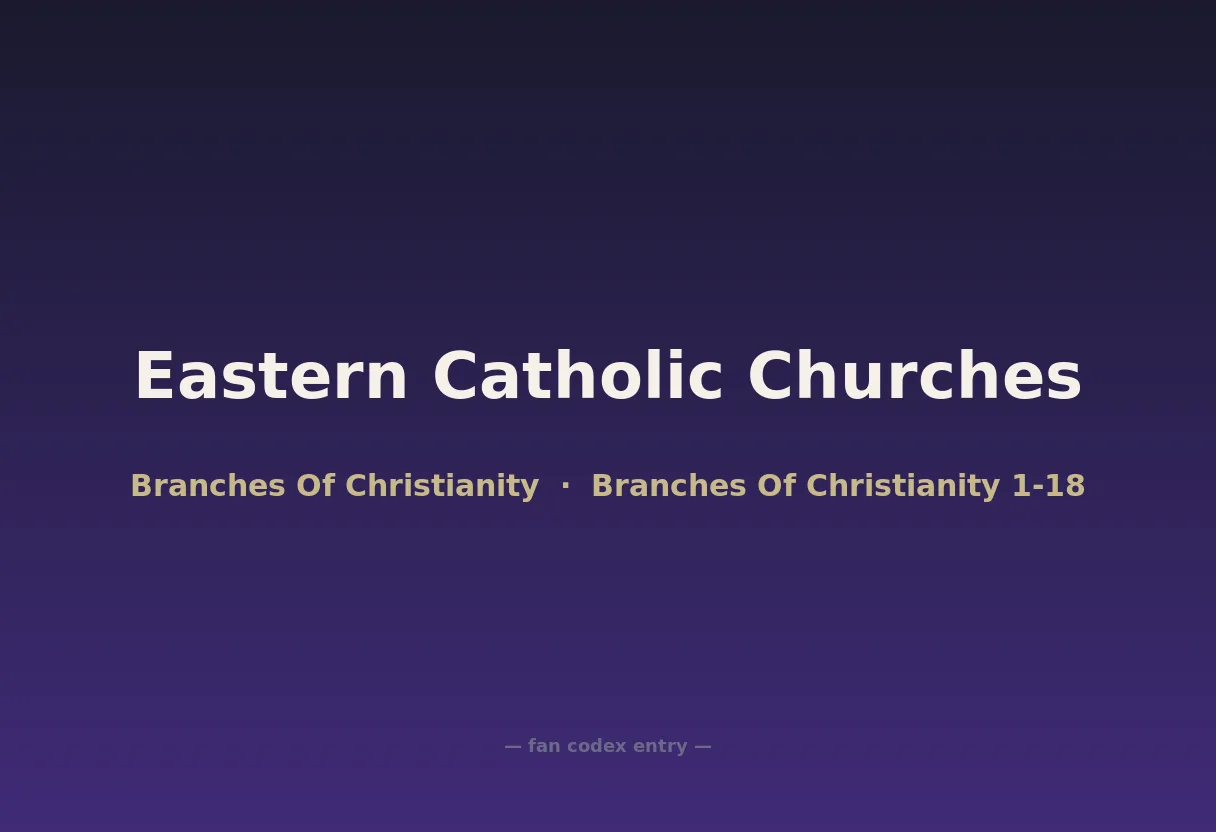 Eastern Catholic Churches