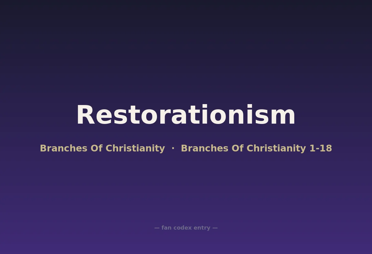 Restorationism
